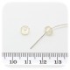 50 PZ - RONDELLE SFACCETTATE AVORIO - PERLINE VETRO 6X4 MM
