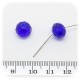30 PZ - PERLE 10x7 BLU - PERLINE VETRO RONDELLA SFACCETTATA CRISTALLO CINESE