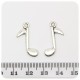 1 PZ - CIONDOLO METALLO NOTA - PENDENTE CHARM ARGENTO TIBETANO