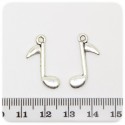 1 PZ - CIONDOLO METALLO NOTA - PENDENTE CHARM ARGENTO TIBETANO