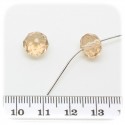 30 PZ - PERLE 10x7 CIPRIA - PERLINE VETRO RONDELLA SFACCETTATA CRISTALLO CINESE