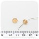 30 PZ - RONDELLE SFACCETTATE SENAPE - PERLINE VETRO 8X6 MM