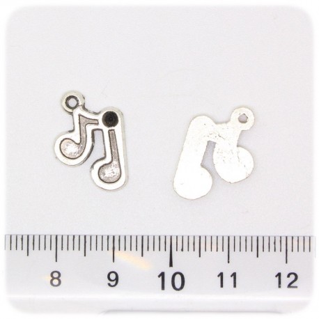 1 PZ - CIONDOLO ARGENTO TIBETANO NOTE 13 MM - METALLO