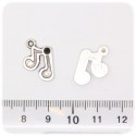 1 PZ - CIONDOLO ARGENTO TIBETANO NOTE 13 MM - METALLO