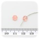 50 PZ - PERLINE VETRO TONDA SFACCETTATA 6 MM - ROSA