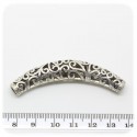 1 PZ - DISTANZIATORE FORO LARGO METALLO - TUBO METALLO DECORATO