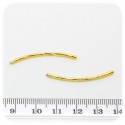 20 PZ - DISTANZIATORE BIGIOTTERIA - DISTANZIALE CILINDRO 35 MM - ORO