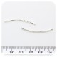 20 PZ - DISTANZIATORE BIGIOTTERIA - DISTANZIALE CILINDRO 35 MM - ARGENTO