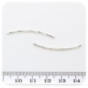 20 PZ - DISTANZIATORE BIGIOTTERIA - DISTANZIALE CILINDRO 35 MM - ARGENTO