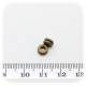 30 PZ - CILINDRO BRONZO DISTANZIATORE - PERLINE SEPARATORI METALLO DISTANZIALE 5 MM