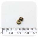 30 PZ - CILINDRO BRONZO DISTANZIATORE - PERLINE SEPARATORI METALLO DISTANZIALE 5 MM