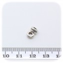 30 PZ - CILINDRO METALLO DISTANZIATORE - PERLINE SEPARATORI METALLO DISTANZIALE 5 MM